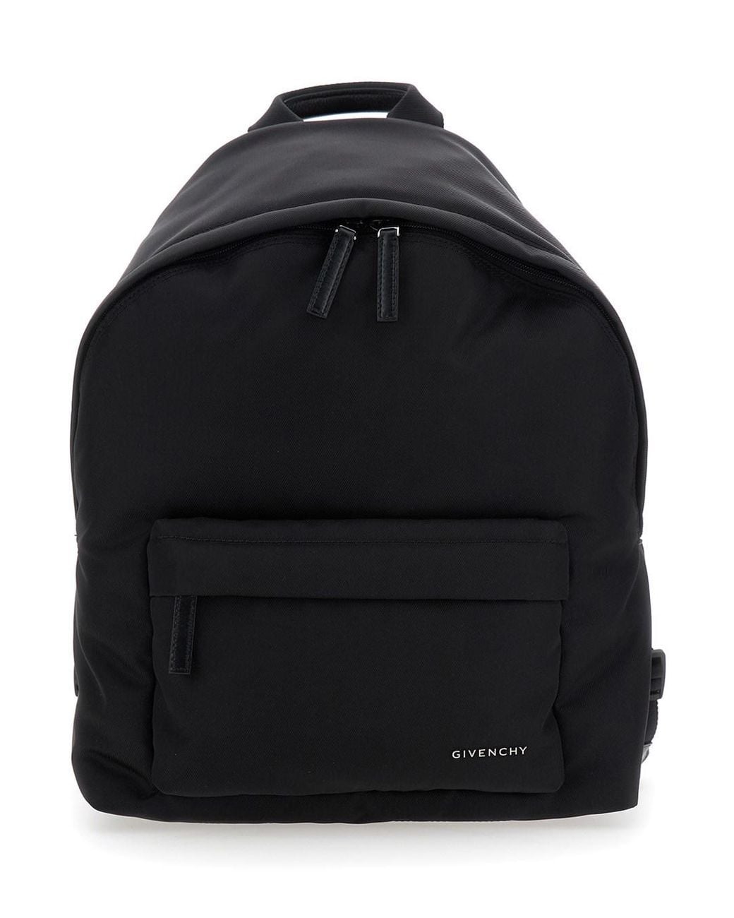 Givenchy Black Backpack With Adjustable Shoulder Straps And Logo On Front for men