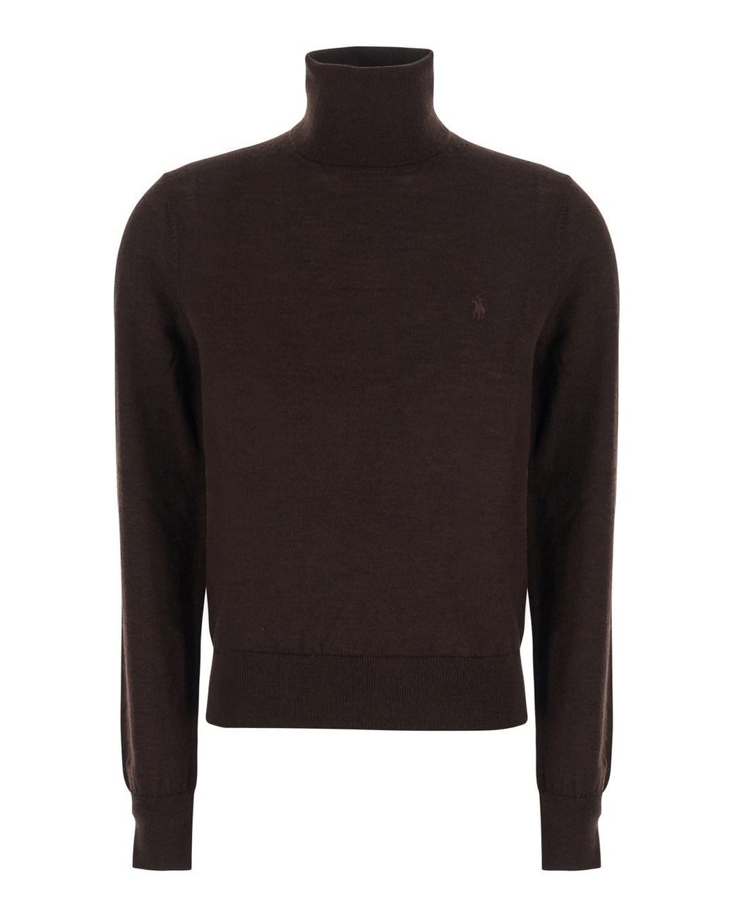 Polo Ralph Lauren Black Polo Ralph Lauren Wool High-Neck Sweater