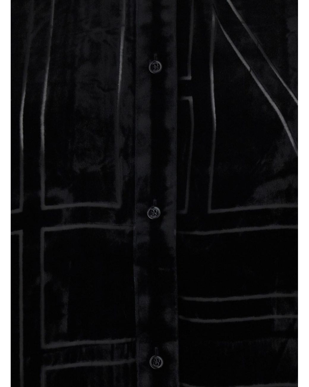 Totême Blue Oversized Shirt With Classic Collar And All-Over Logo Mon