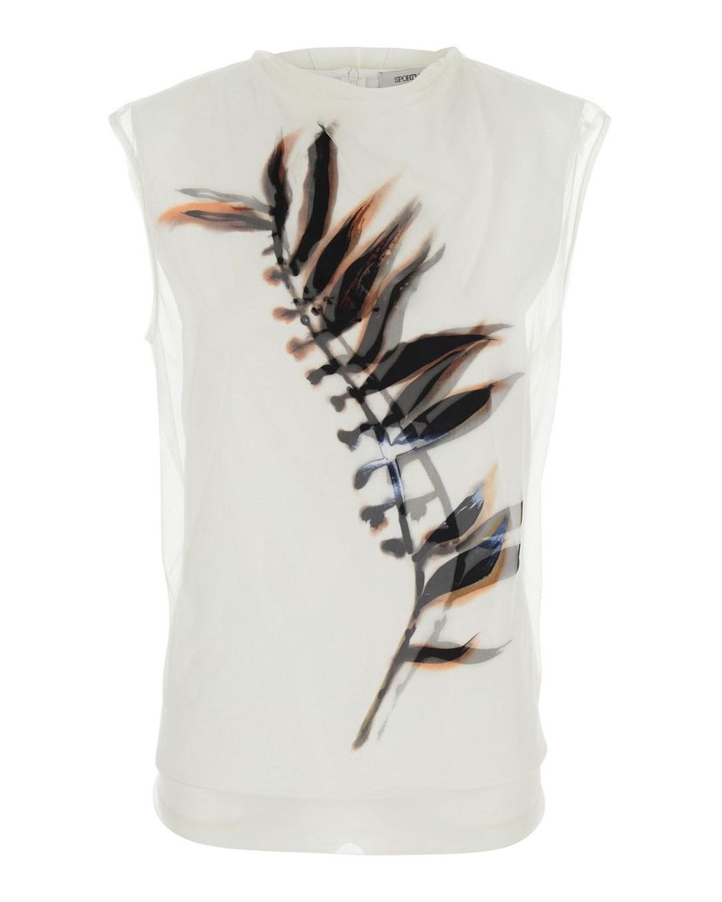 Sportmax White Spsgenero Shirt With Long Sleeves And Pointed Collar In