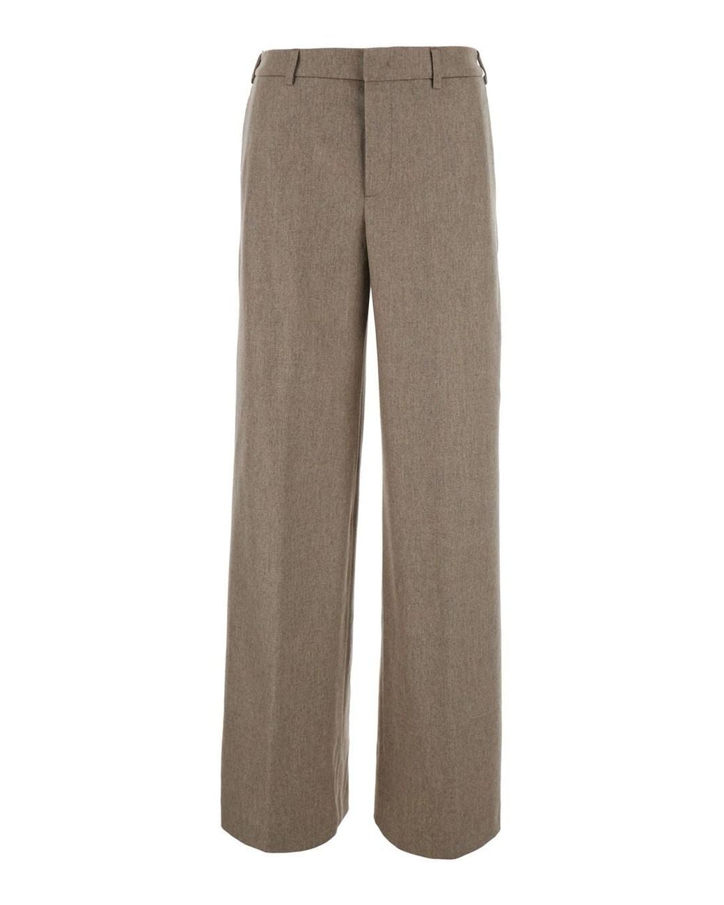 PT Torino Gray 'Lorenza' Pants With Belt Loops