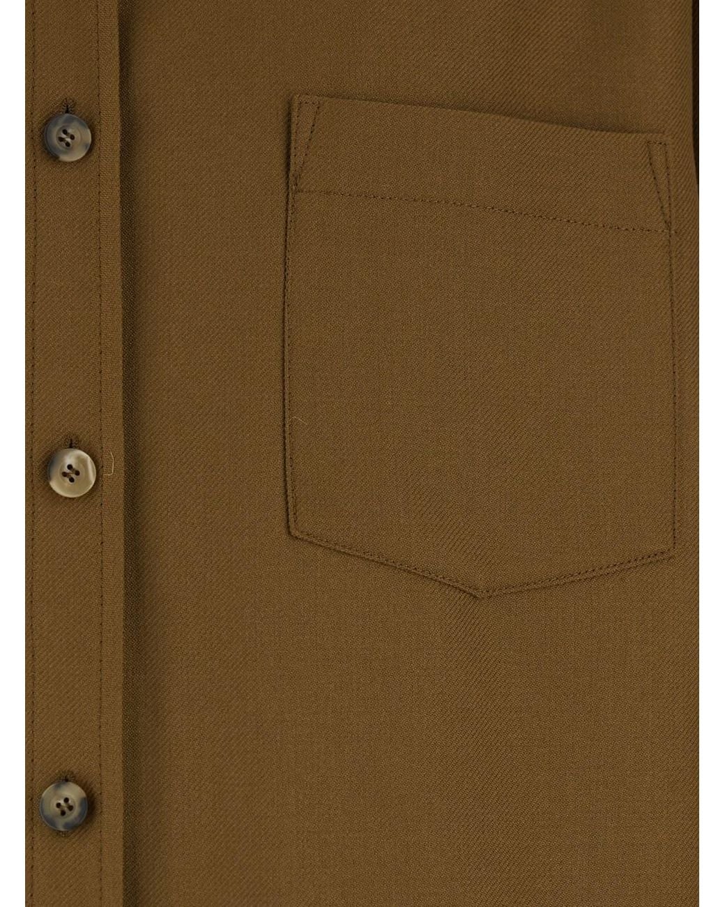 A.P.C. Green Jacket With Classic Collar And Button Cuffs for men
