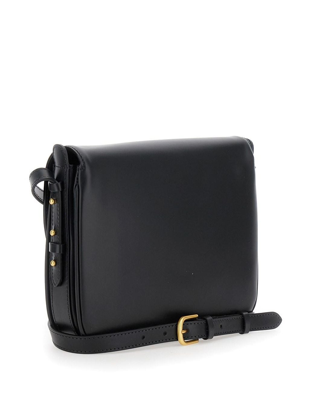 Soeur Black 'Bellissima Maxi' Crossbody Bag With Logo Detail On The Fr