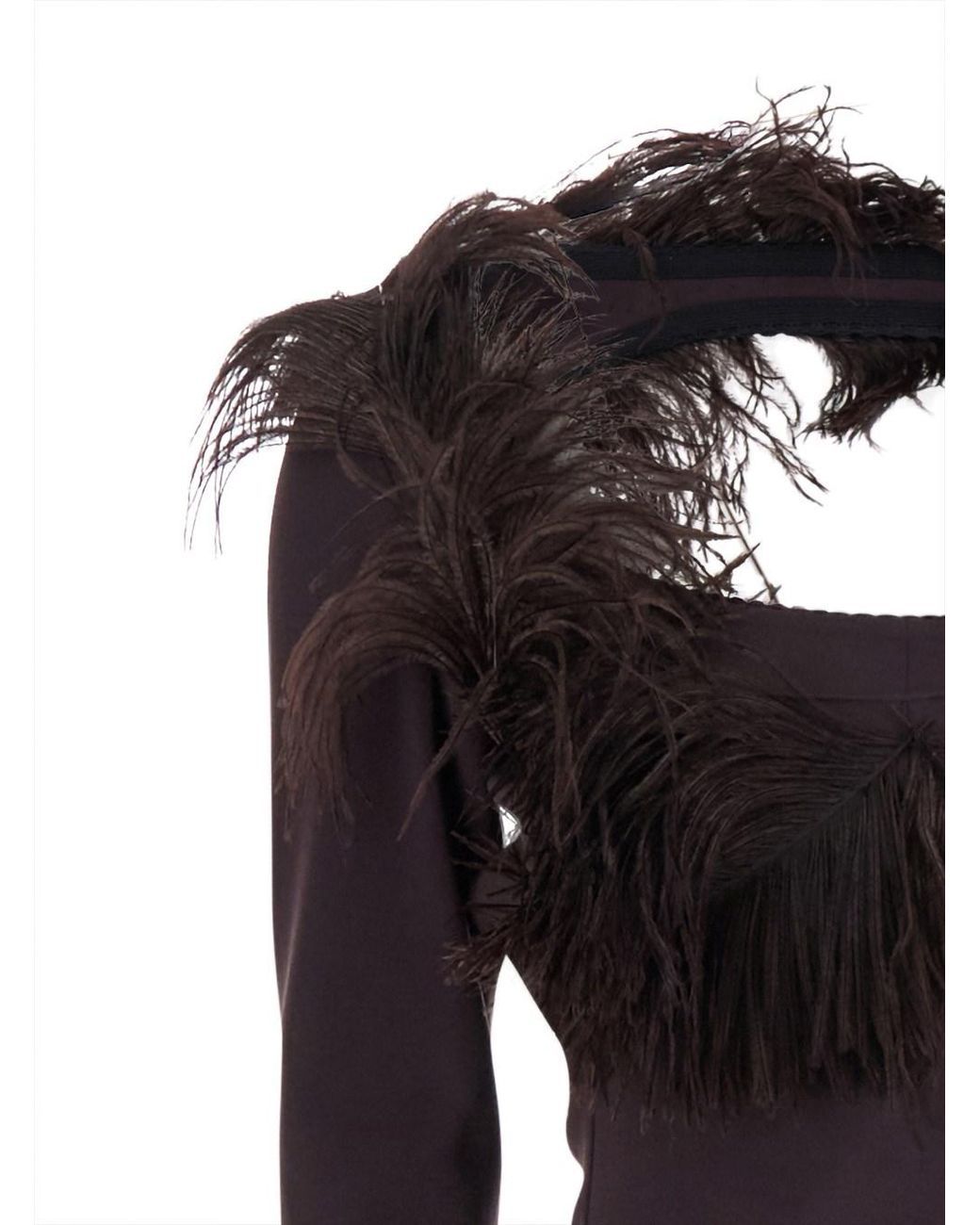 The Attico Black Long Cotton Dress