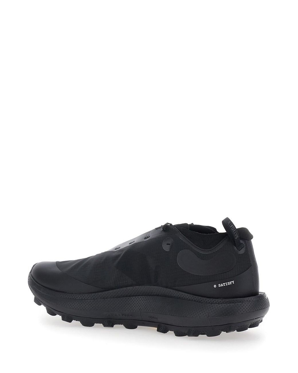 Satisfy Blue Sneakers With Leather Upper And Rubber Sole for men