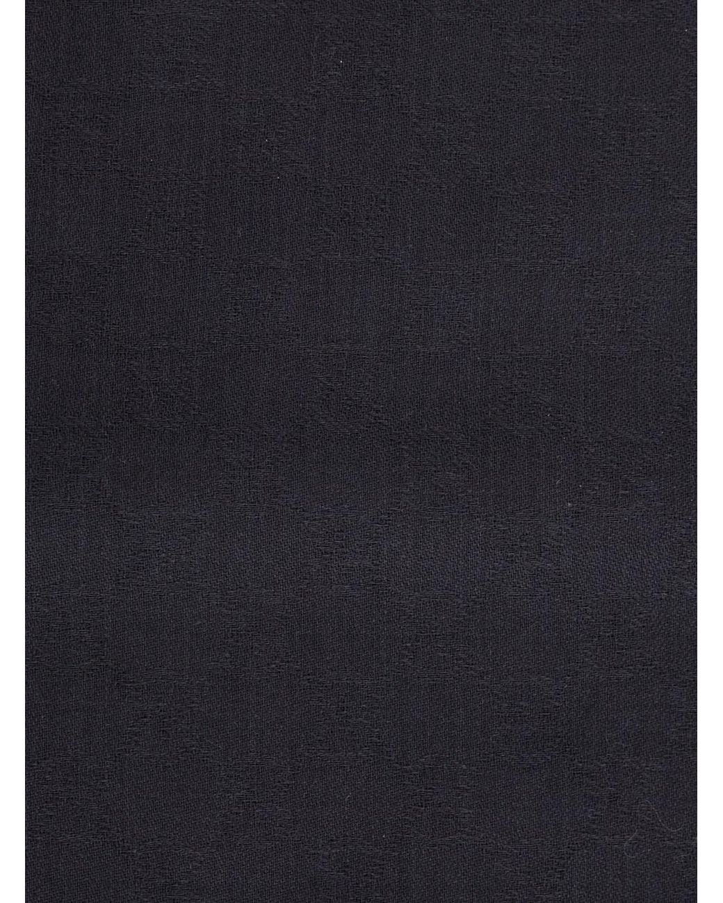 Gucci Black Scarf Wool-Silk for men