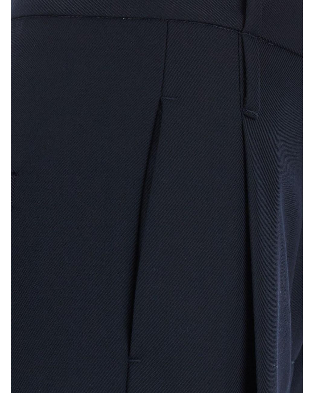 Tela Blue 'Zillo' Pants With Hidden Closure On The Front