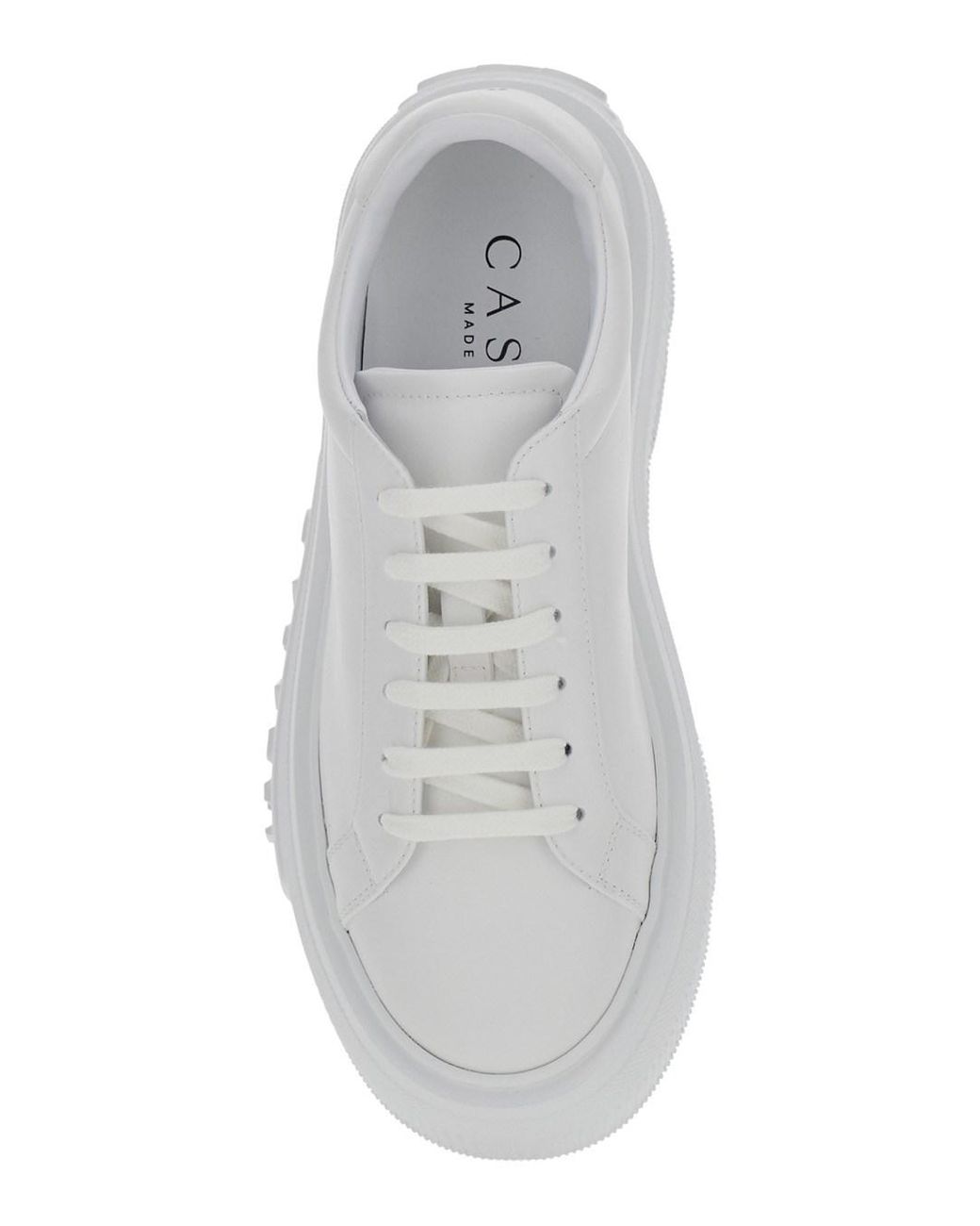 Casadei White Sneakers Nexus Leather And Tech Fabric Trainers