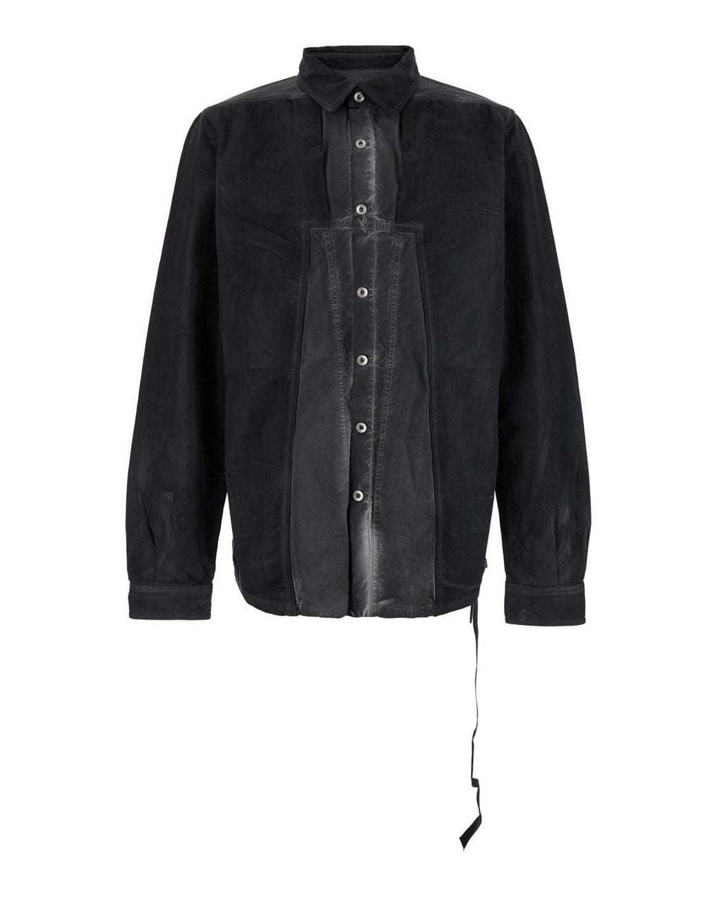 Rick Owens Black Solid Shirt for men