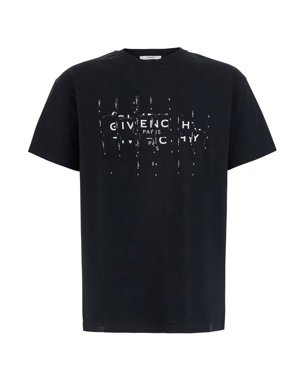 Givenchy Black T-Shirt Crew Neck Cotton T-Shirts for men