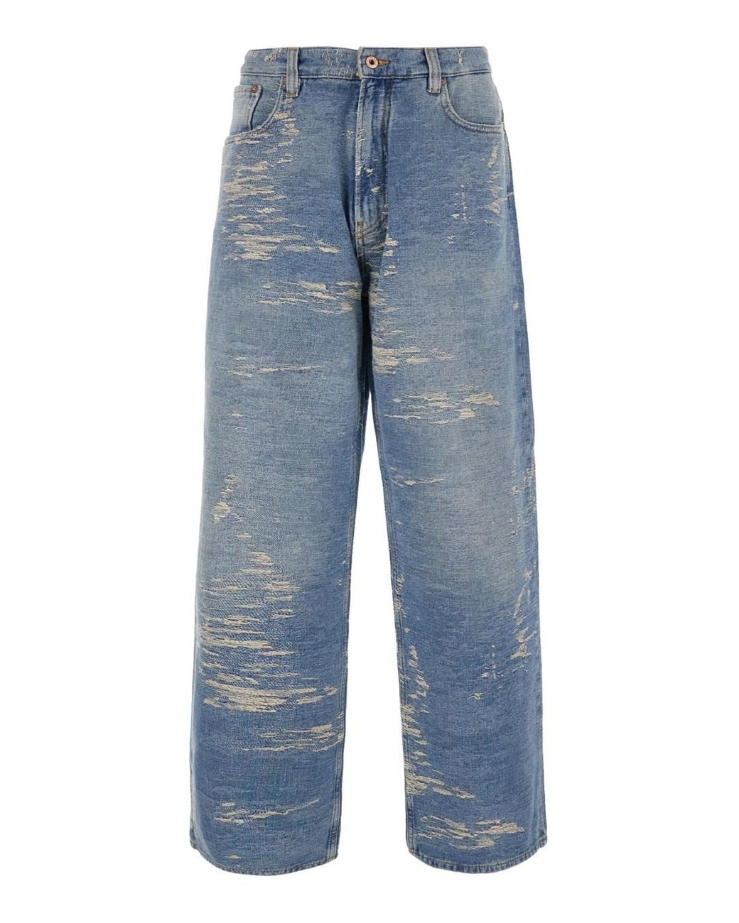 Emporio Armani Blue Five-Pocket Denim Jeans for men
