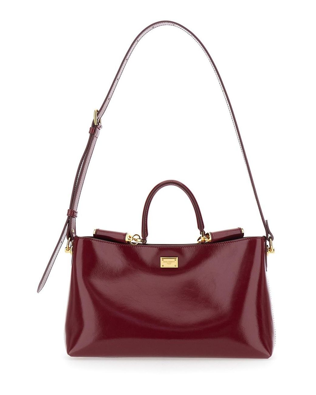 Dolce & Gabbana Purple Handbag 'Vittoria' With Adjustable Shoulder Strap And