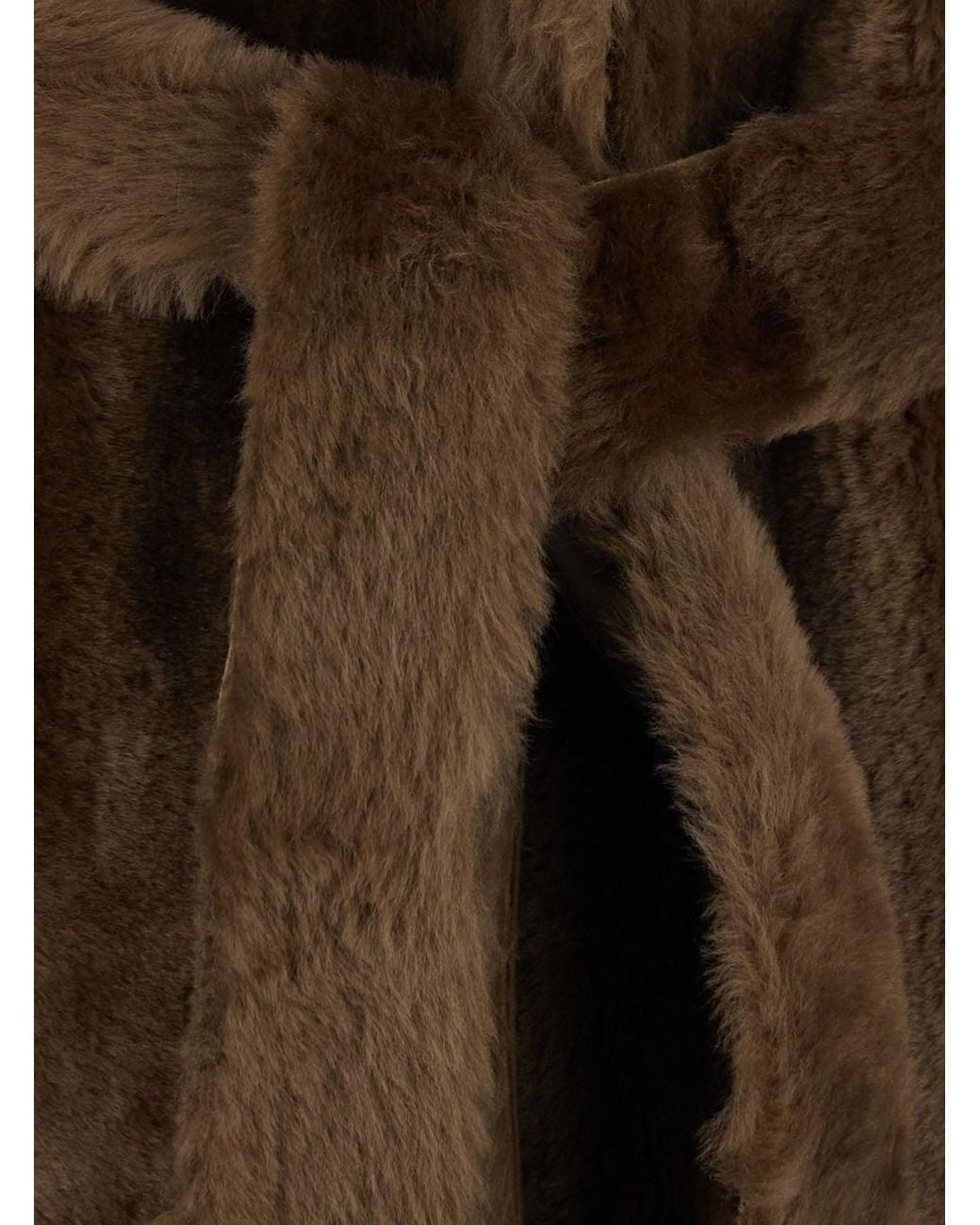 Arma Brown 'Rien' Coat With Notched Collar And Reversible Design
