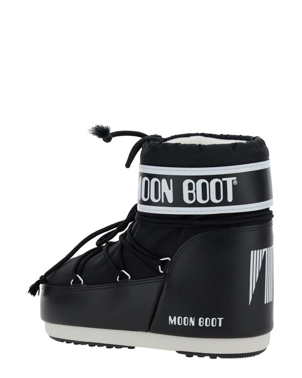 Moon Boot Black Ankle Boots Icon Low Nylon