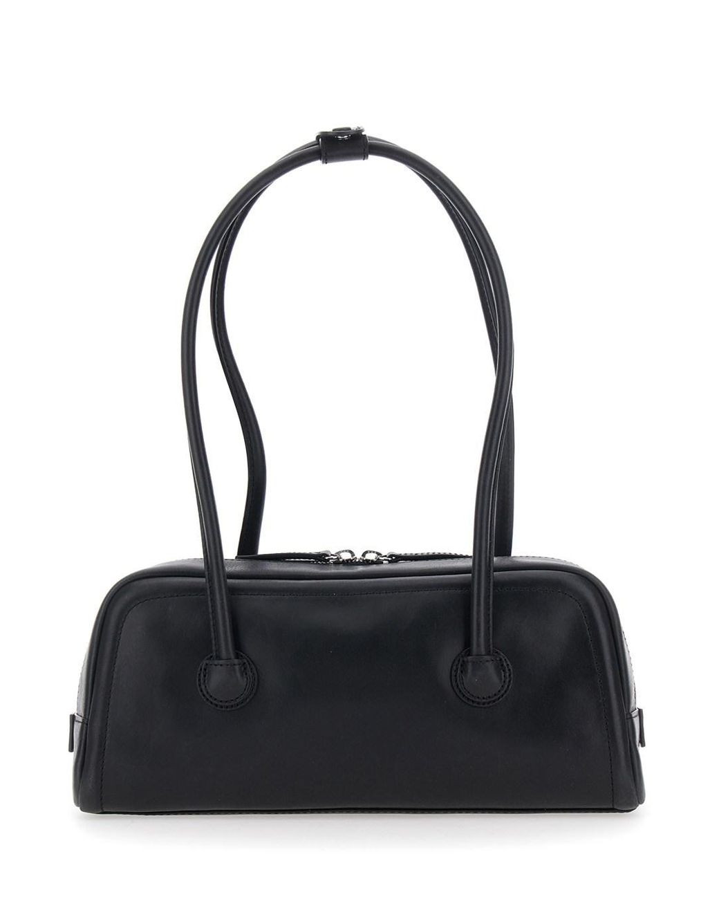 MARGE SHERWOOD Black 'Soft Boston Ew' Shoulder Bag With Two Top Handles