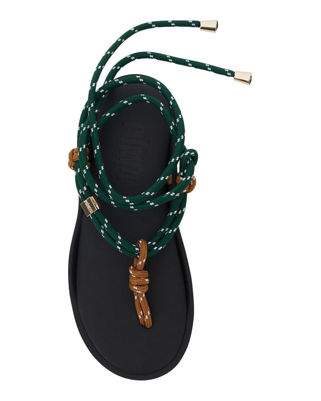 FLOWZE Green 'Flo' Sandals With Straps And Ankle Strap