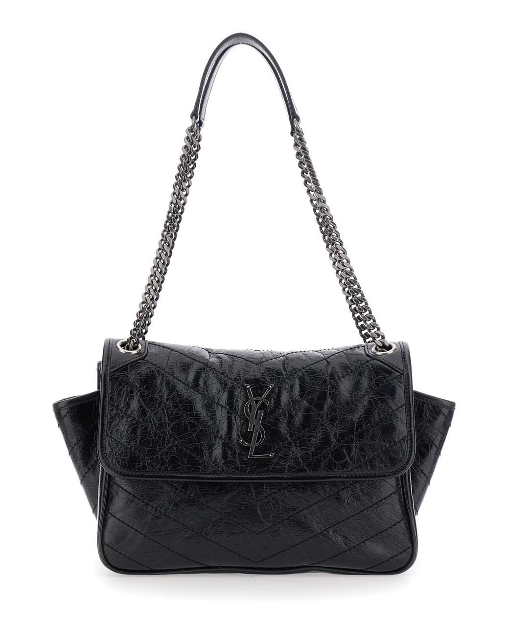 Saint Laurent Black Ysl Bo Niki Tripouch Tufo