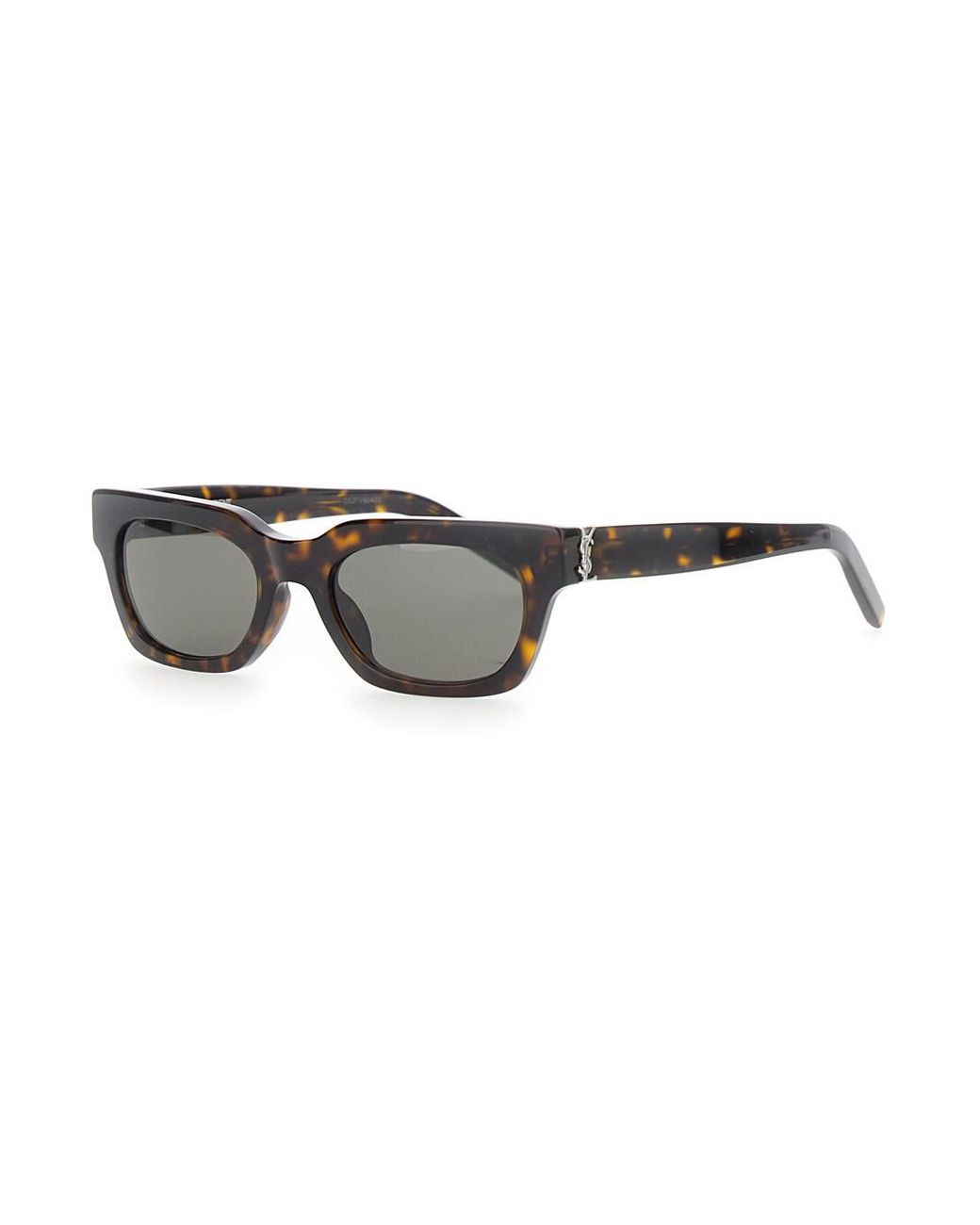 Saint Laurent Brown Sunglasses Wellington Leopard Print Acetate