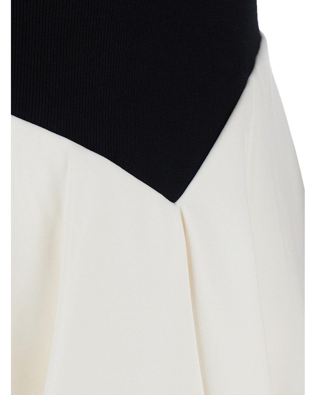 Jonathan Simkhai White Long V-Neck Draped Dress Rayon