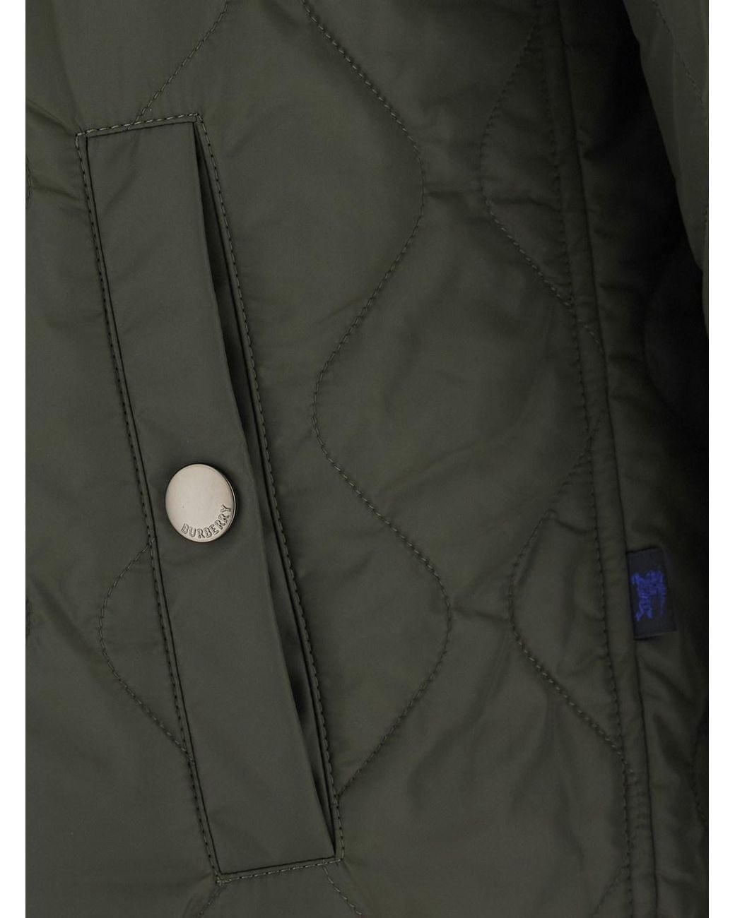 Burberry Green Reversible Jacket With Diamond Stitching for men