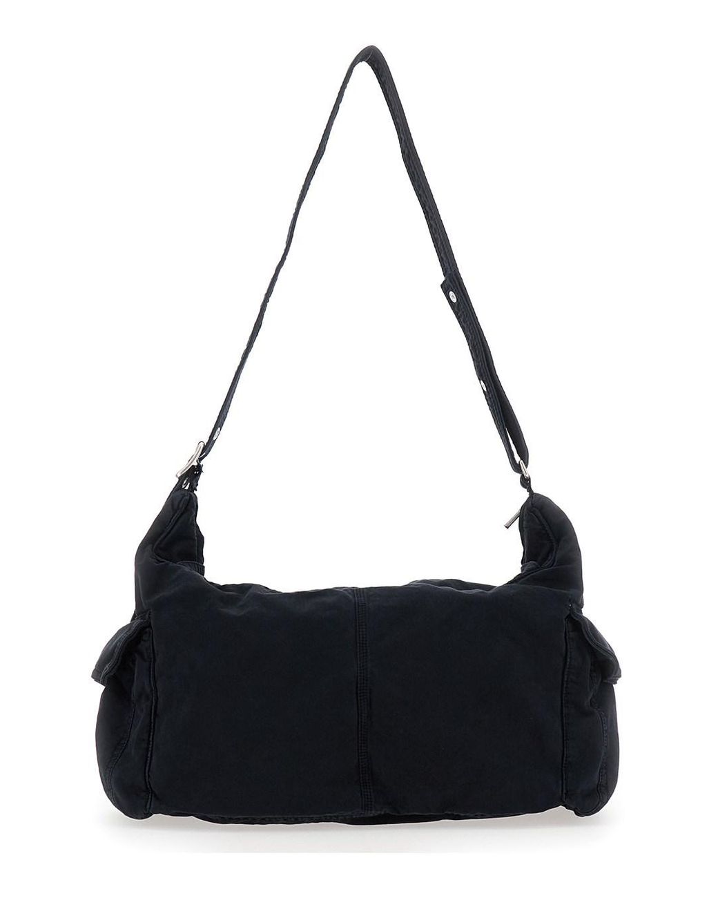 ERL Black Shoulder Bag With Adjustable Shoulder Strap for men