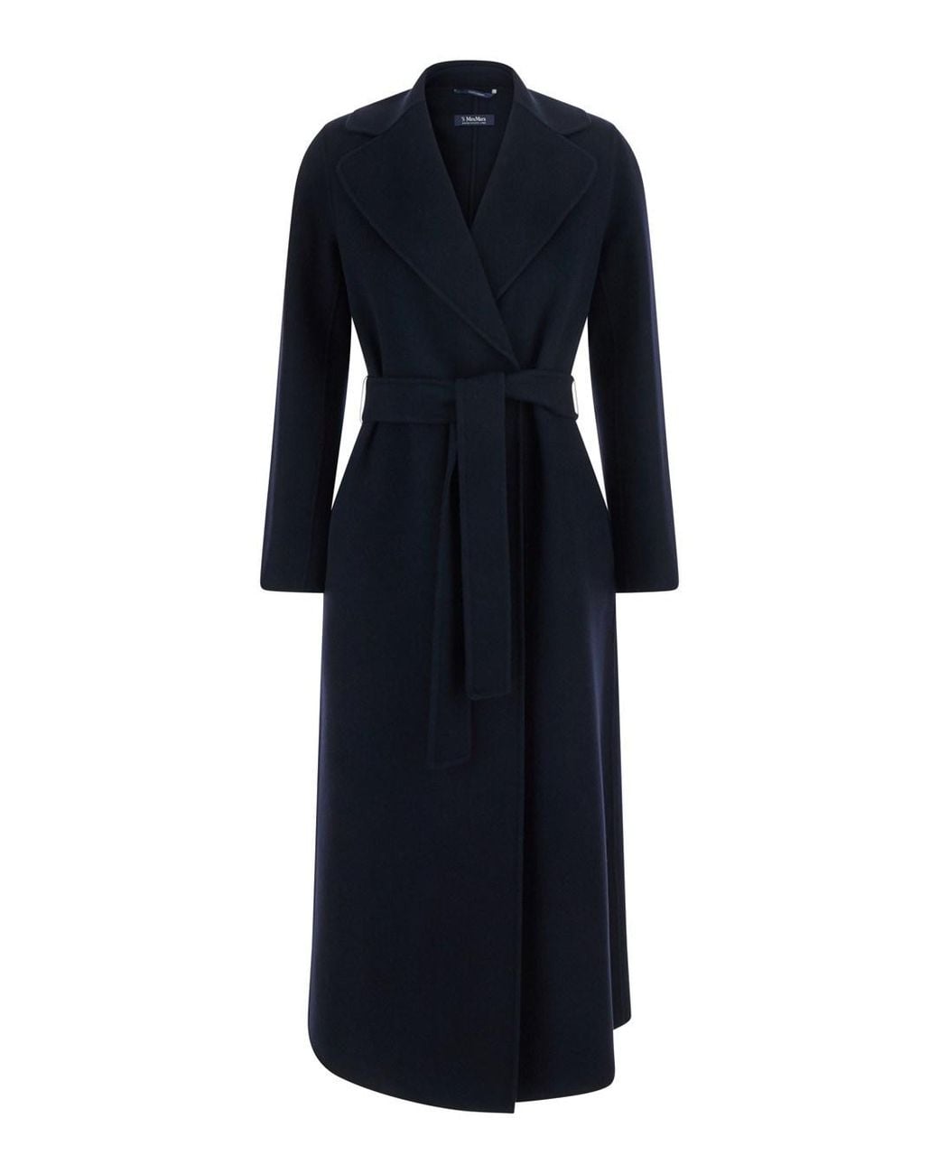 Max Mara Blue Virgin Wool Coat