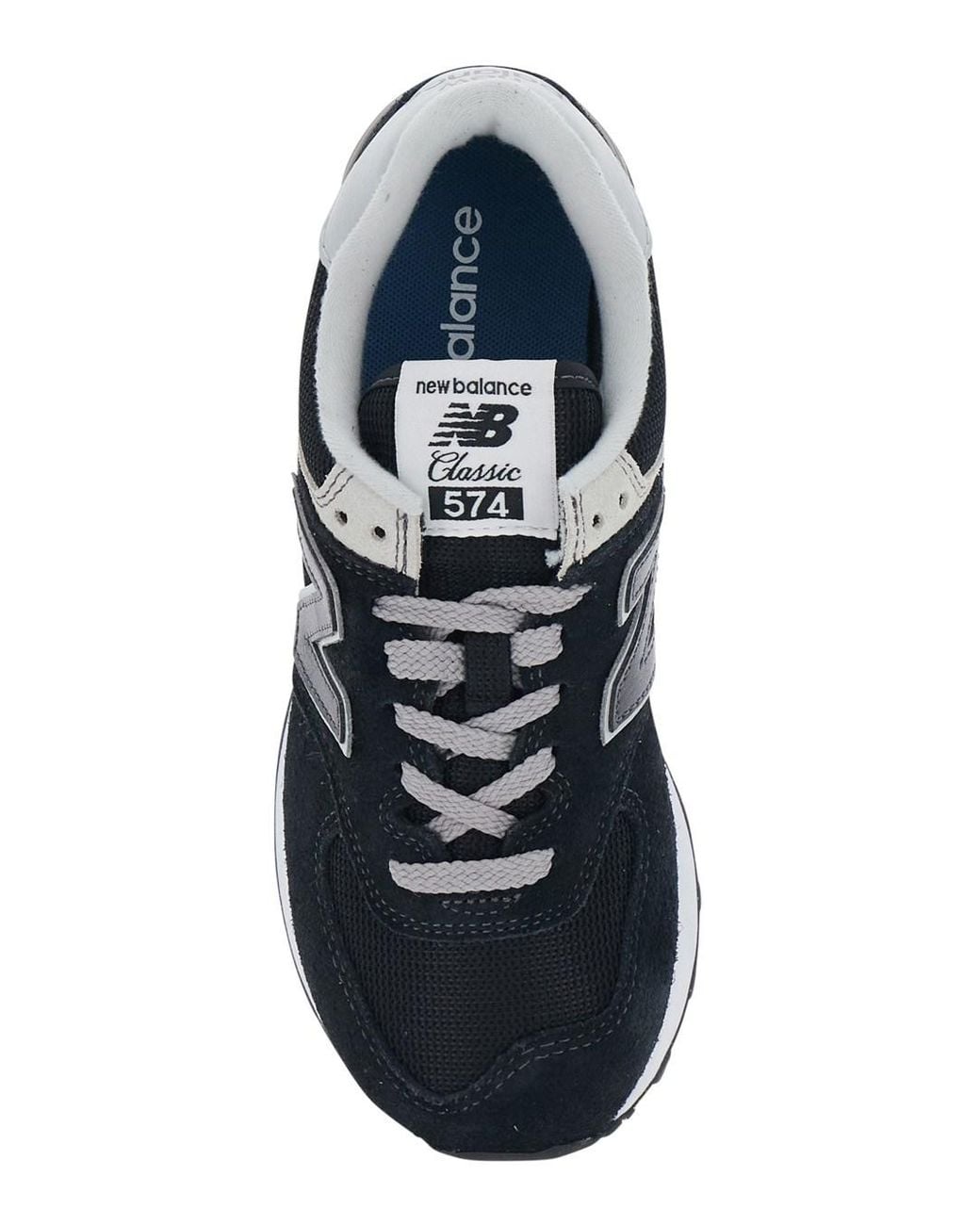 New Balance Black Sneakers Classic 574 Leather