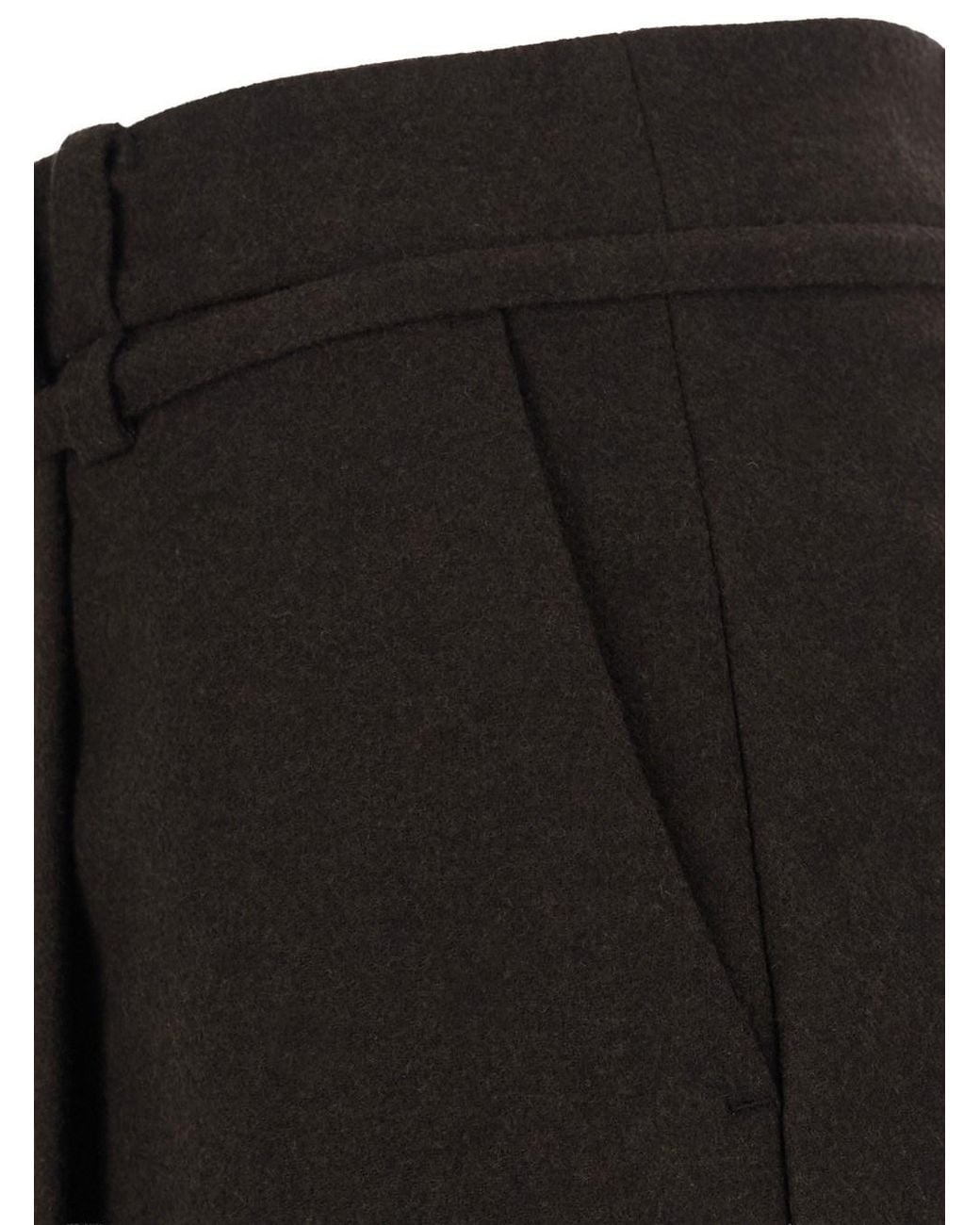 DUNST Black Maxi Wrap Skirt With Fabric Belt