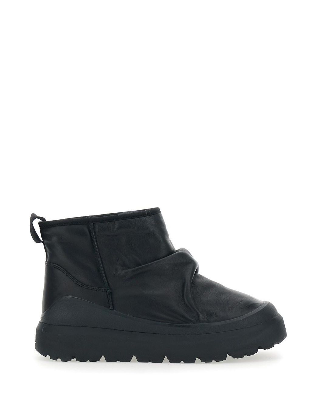 Ugg Black Heritage Utility Ankle Boots With Ruffle Detail for men