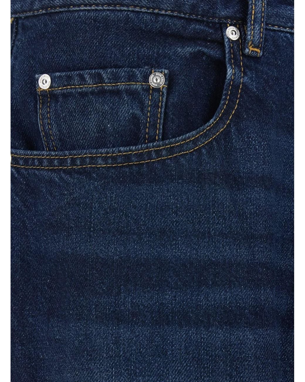 ICON DENIM Blue 'Will' 5-Pocket Jeans With Logo Patch for men