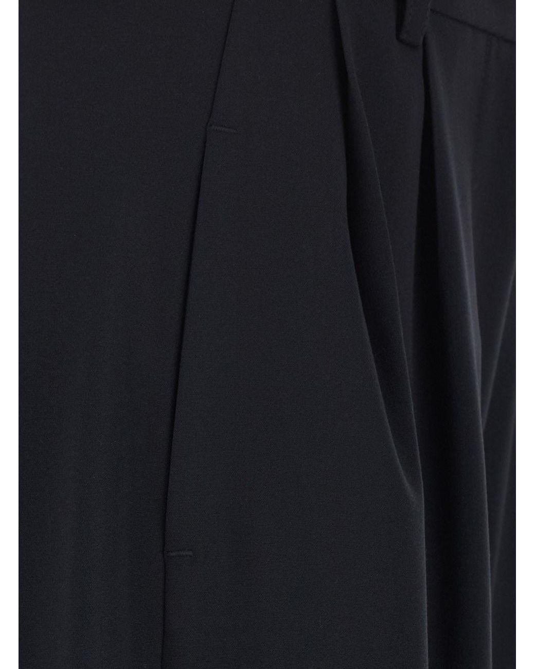 Le Plain Blue Pants With Front Pleats