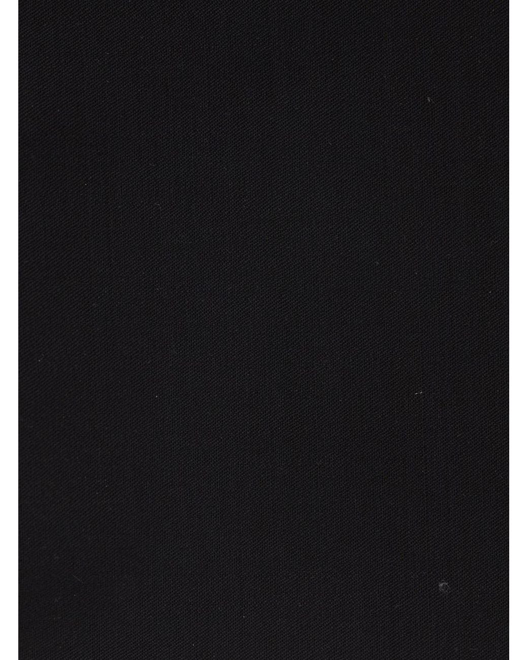 Totême Black Lightweight Scarf Wool
