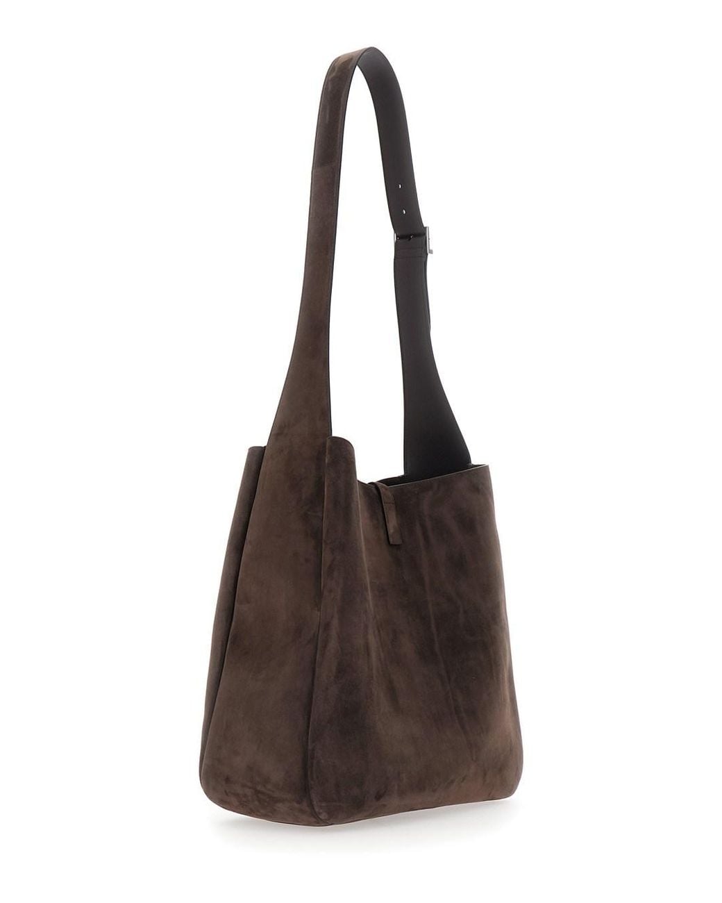 Saint Laurent Brown Hobo Maxi Suede for men