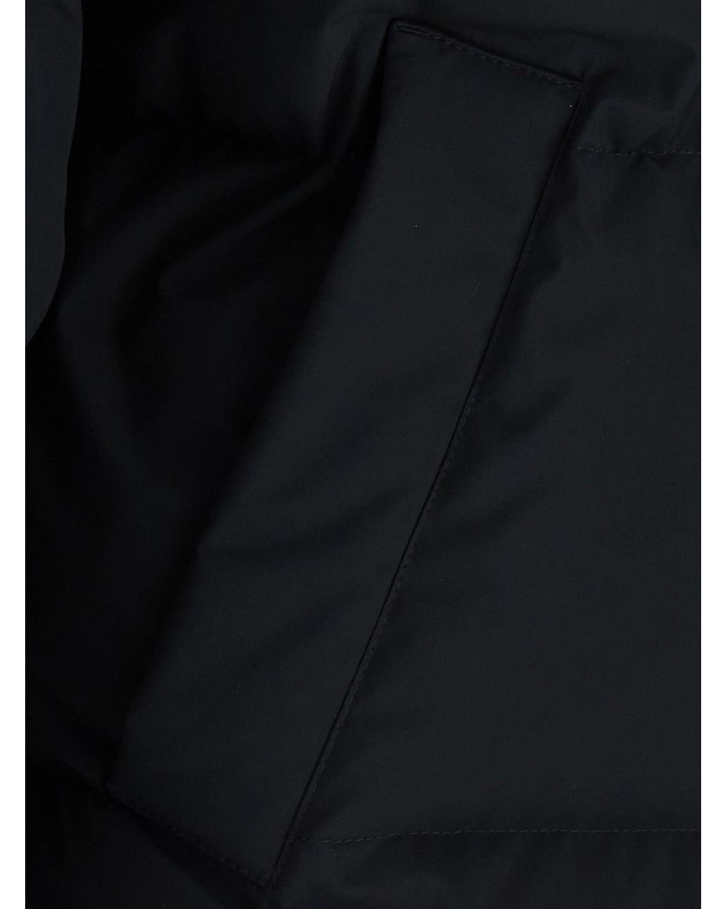 Saint Laurent Black Down Jacket Recycled Polyester Padded for men