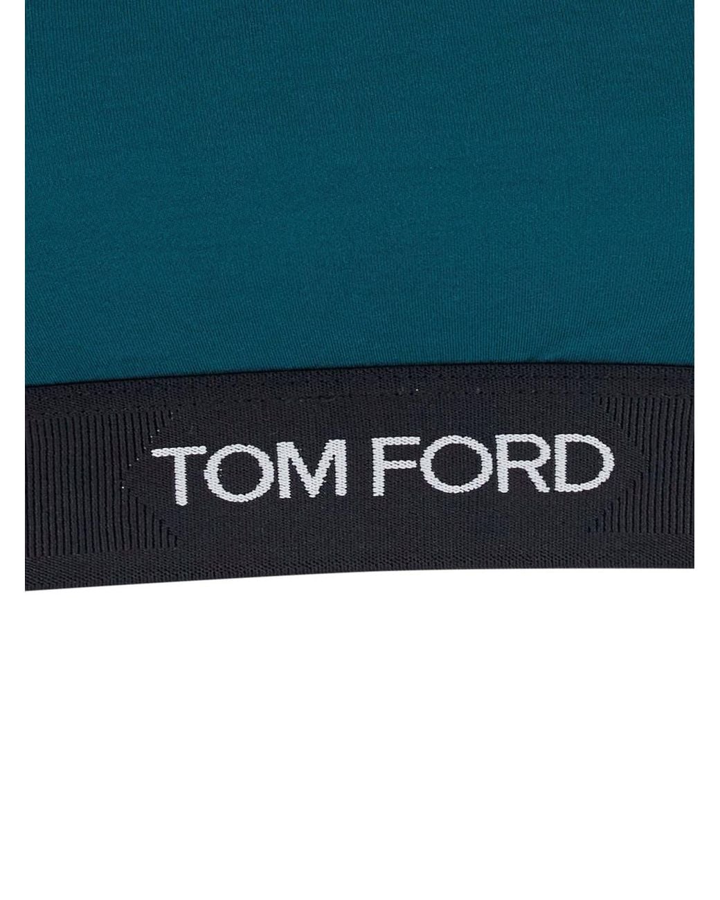 Tom Ford Blue Bandeau Top