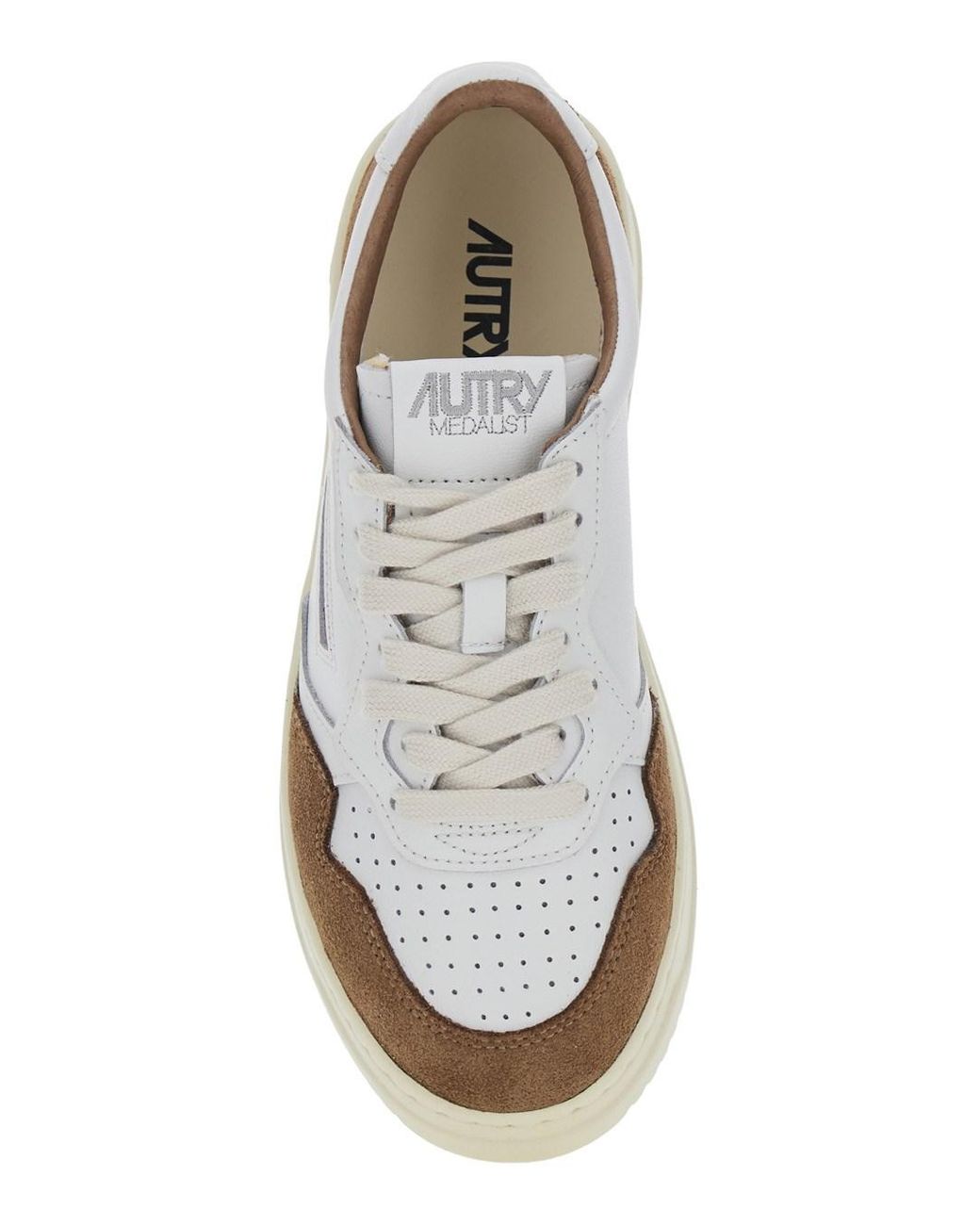 Autry White Low-Top Sneakers Medalist Leather Cow Trainers