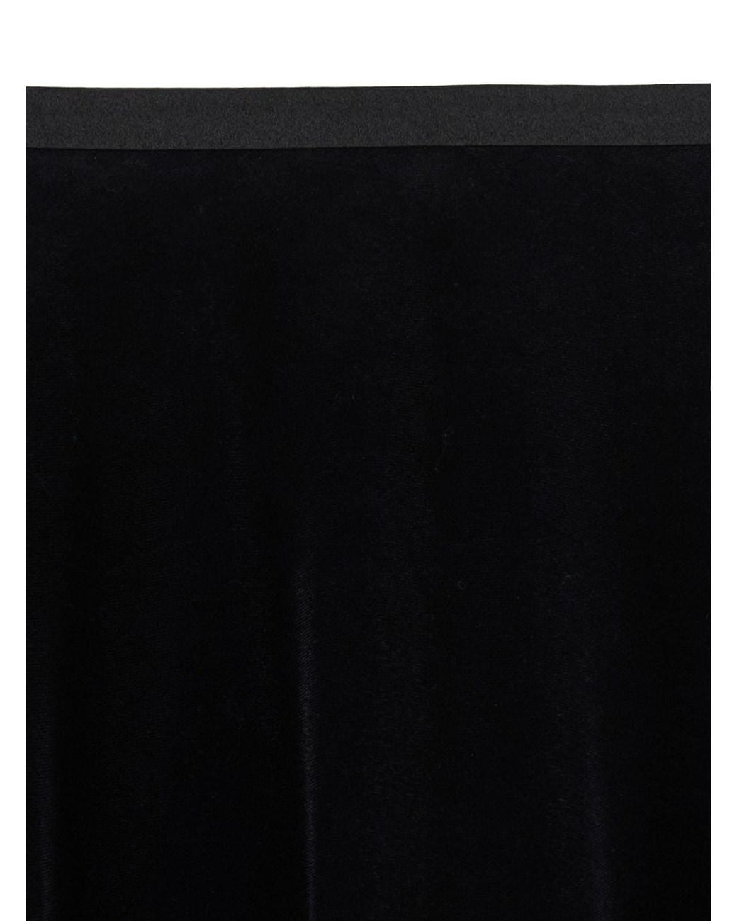 Emporio Armani Black Skirt With Elasticated Waist And Pleated Design I