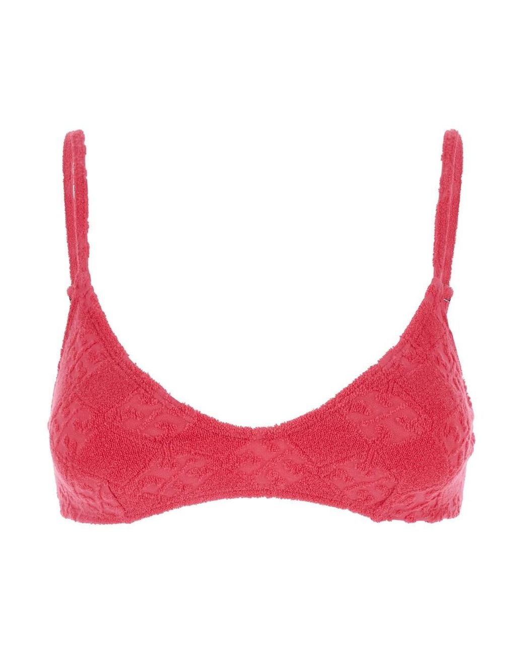 Tory Burch Pink Bikini Top With Adjustable Straps