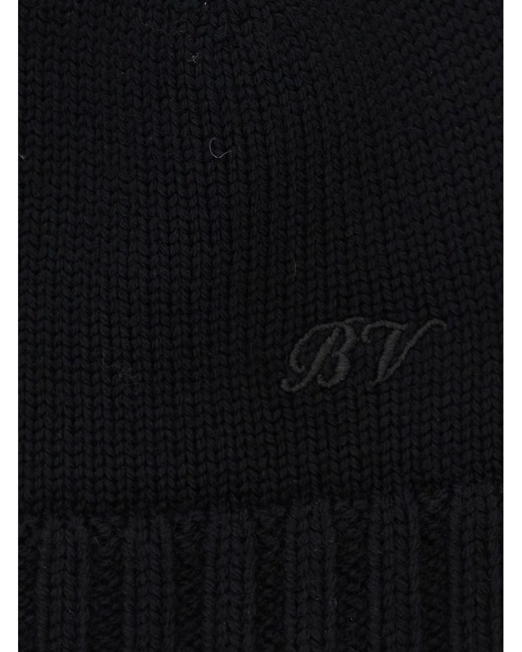 Bottega Veneta Black Classic Wool Knit Beanie for men