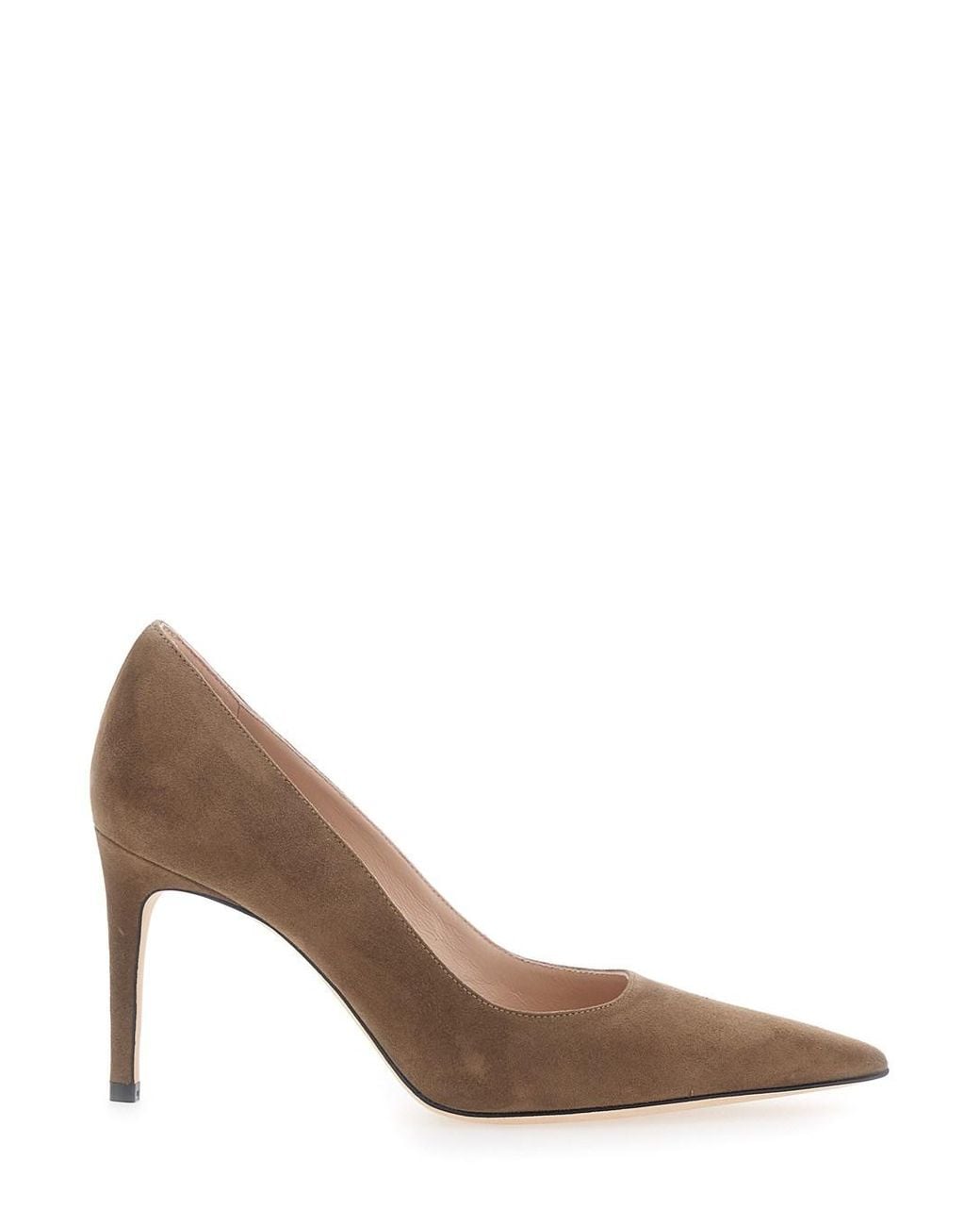 Stuart Weitzman Brown Pumps With Rounded Toe
