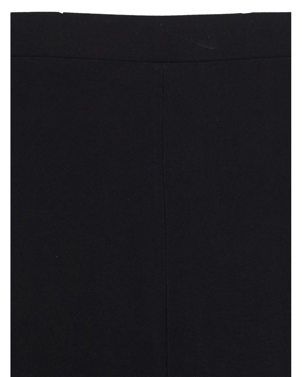 Norma Kamali Black Trousers Bias Tech Fabric Polyester