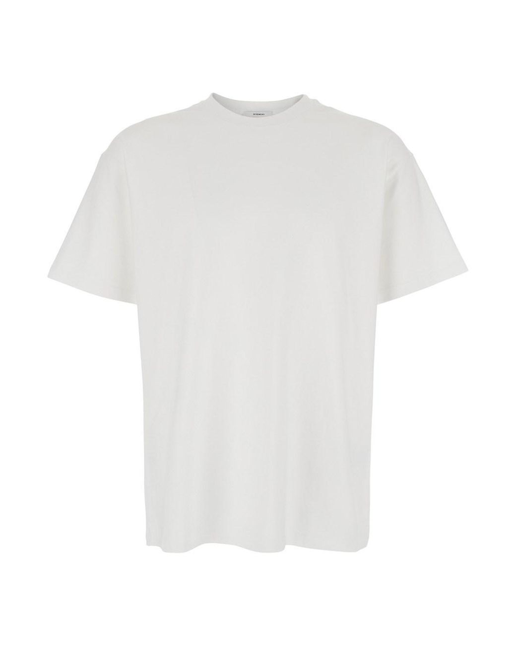 T-Shirt Girocollo Con Logo Lettering Sul Retro di Givenchy in White da Uomo