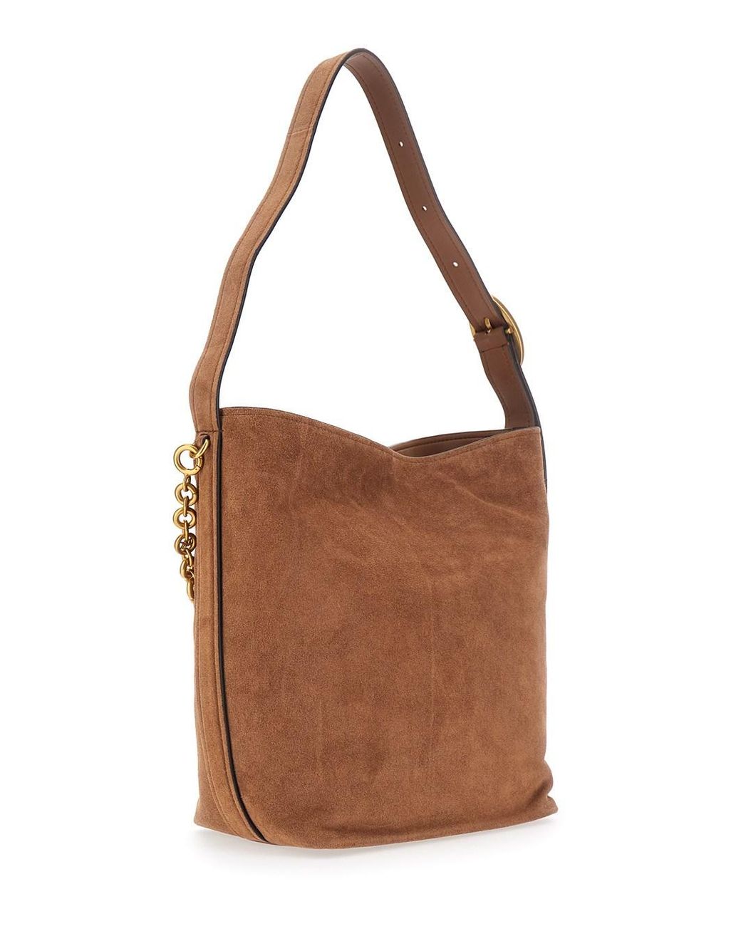 MICHAEL Michael Kors Brown Shoulder Bag Suede Cow Leather