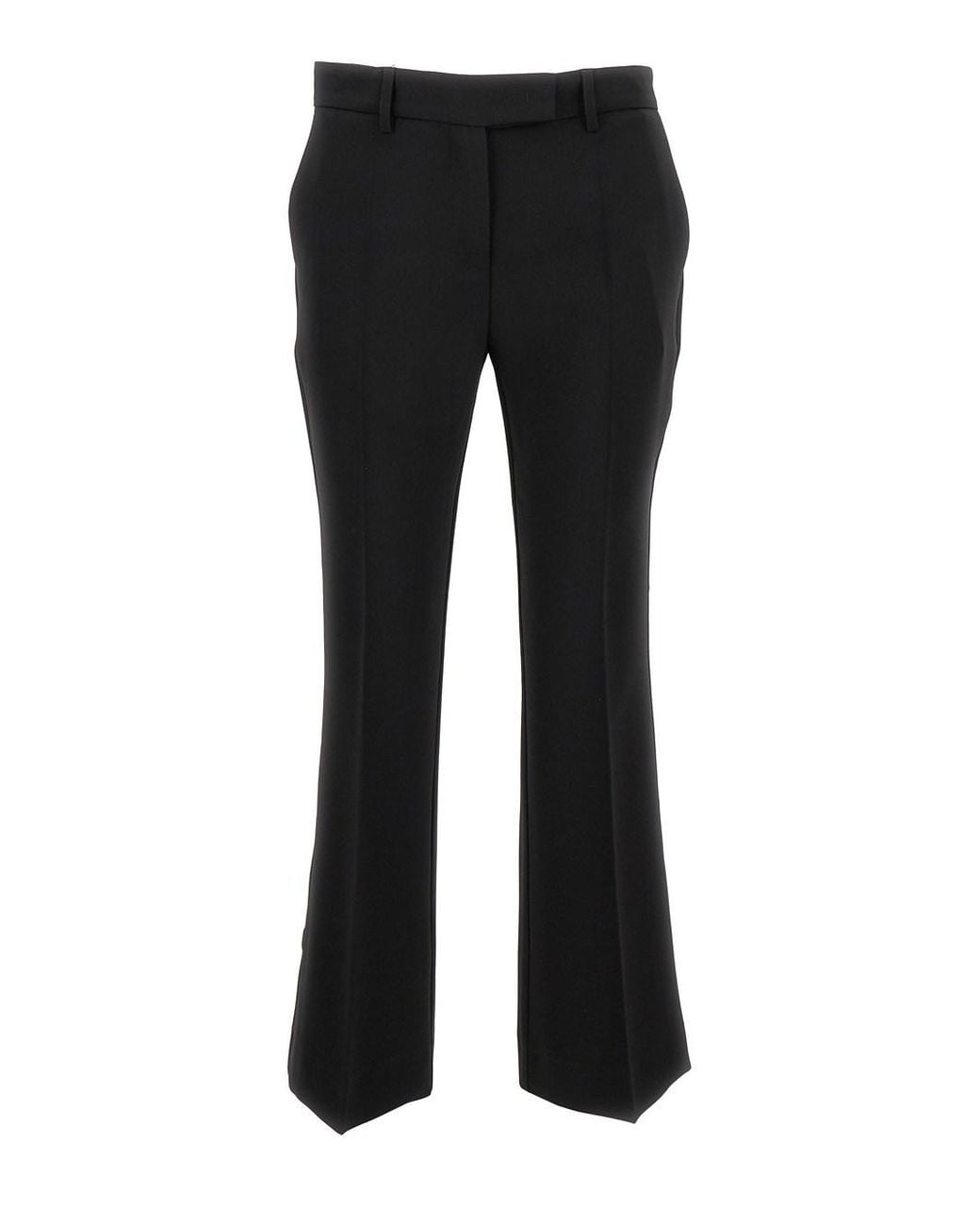 Le Plain Black 'Cady' Low Waist Flared Pants