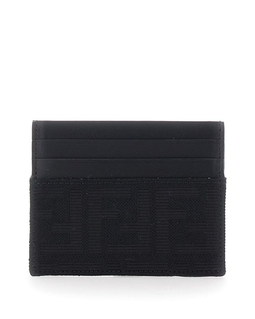 Fendi Black Cardholder With Ff Motif for men