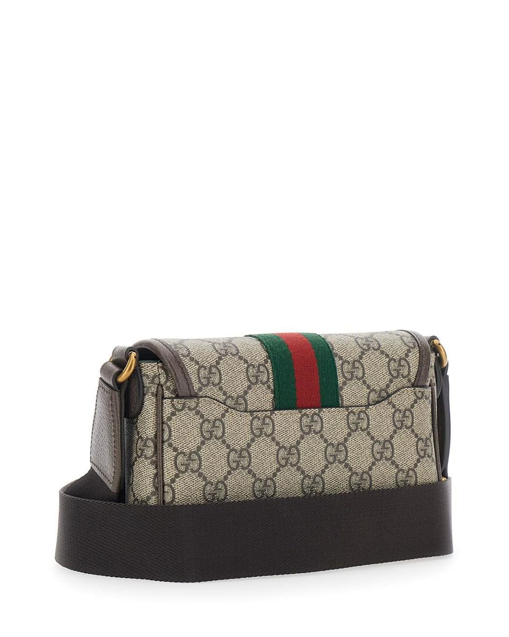 Gucci Multicolor 'Ophidia' Crossbody Bag With Adjustable And Removable Shoulder Strap And Web Detail On The Front for men