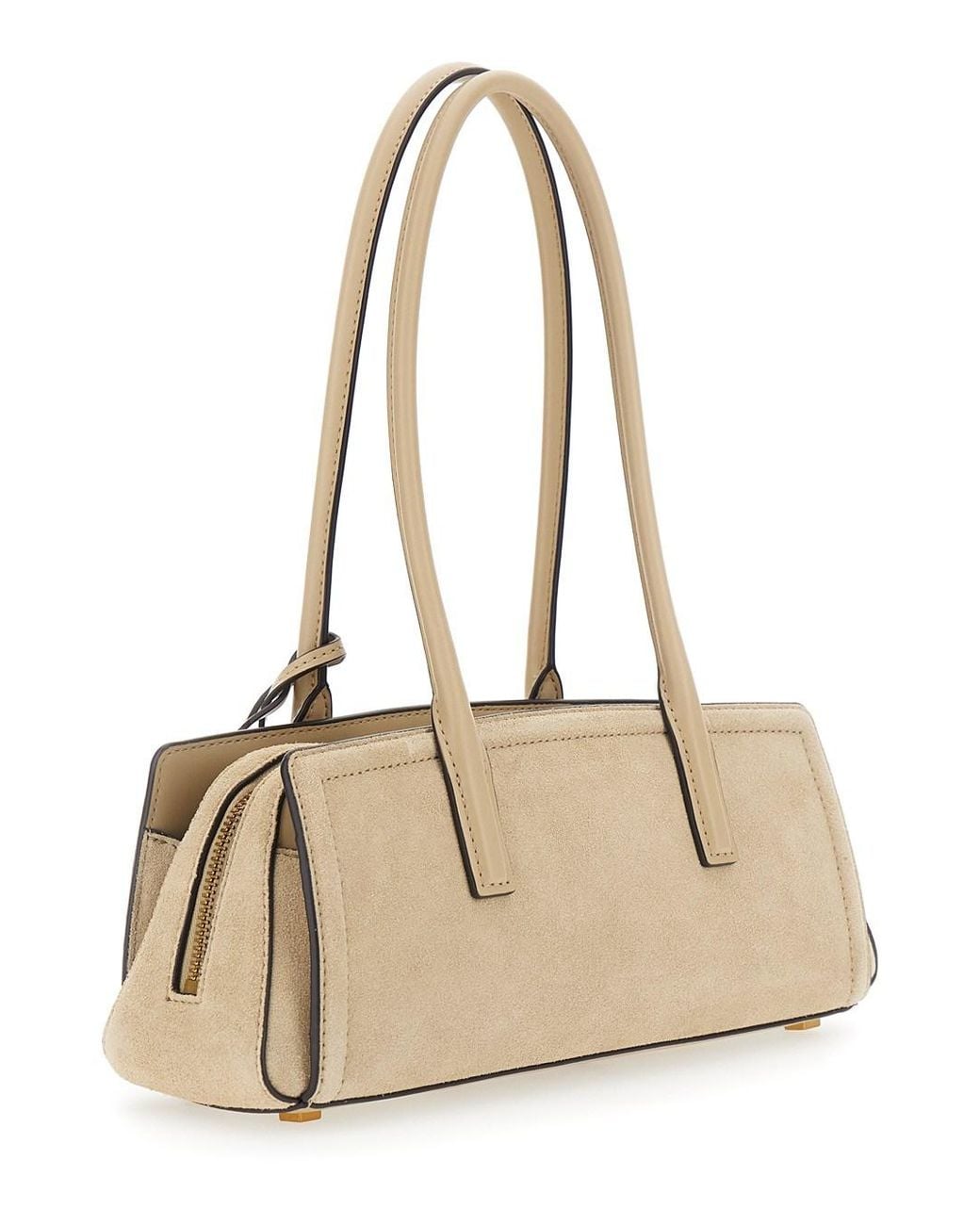 MICHAEL Michael Kors Natural Shoulder Bag Laila Suede Cowhide Leather