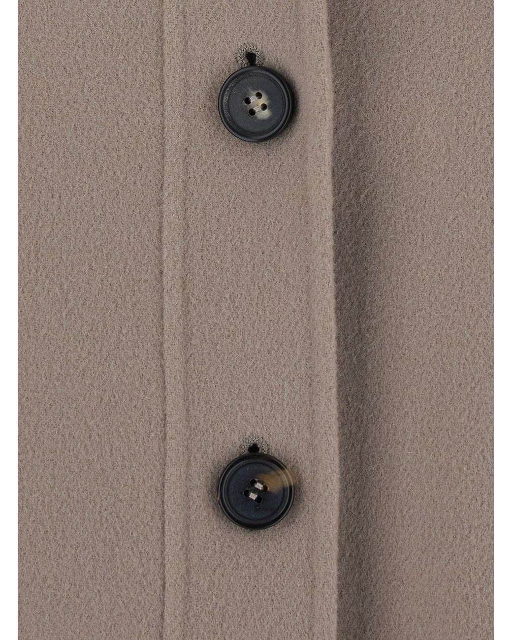 Max Mara Brown Jacket Chloe With Shirt Collar And Front Closure