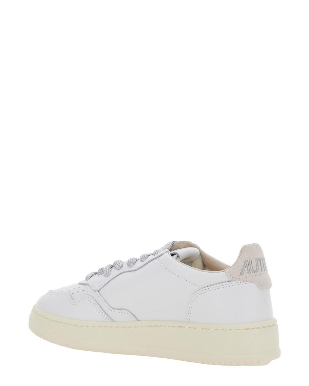 Autry White Sneakers Medalist Low Wom Leather