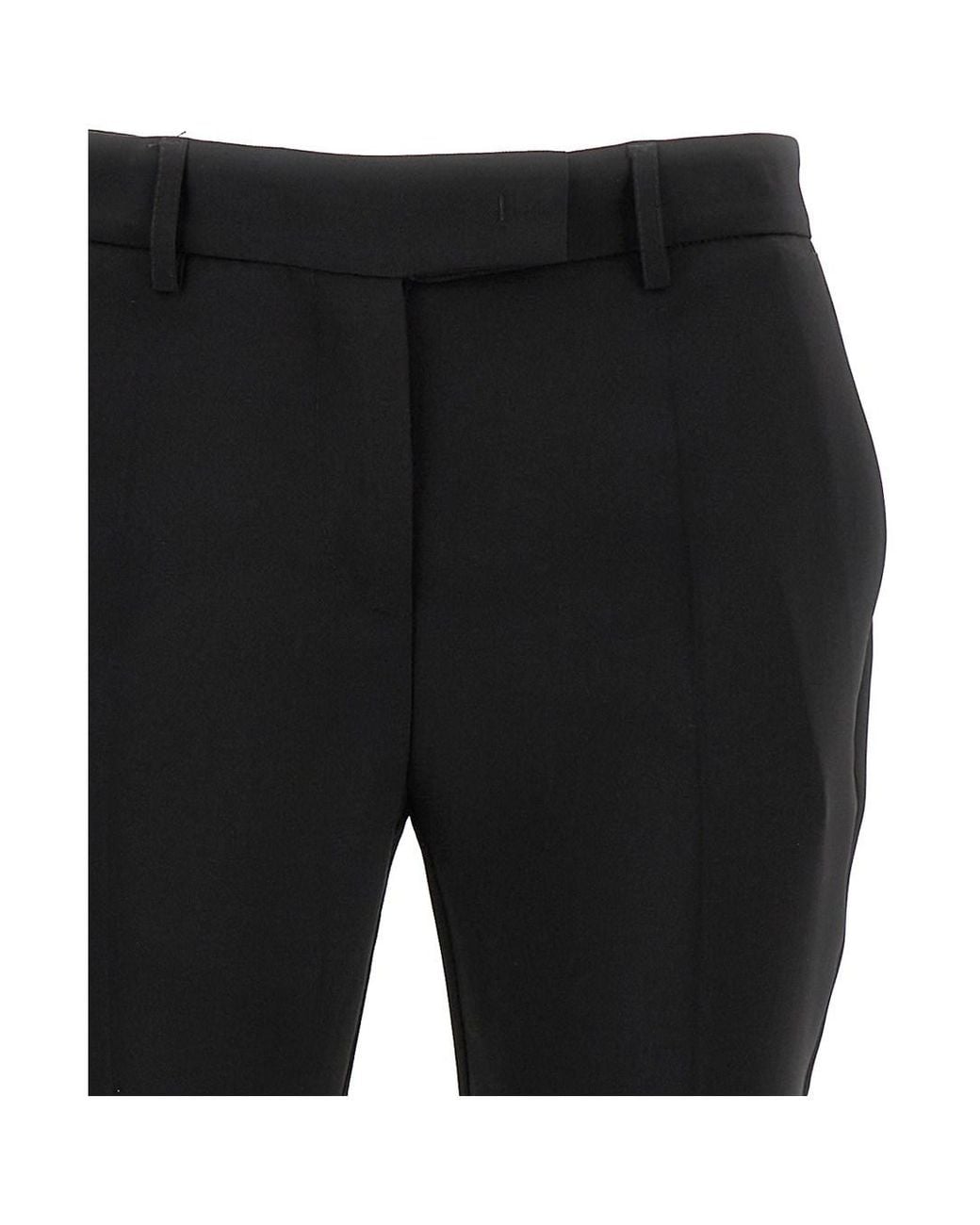 Le Plain Black 'Cady' Low Waist Flared Pants